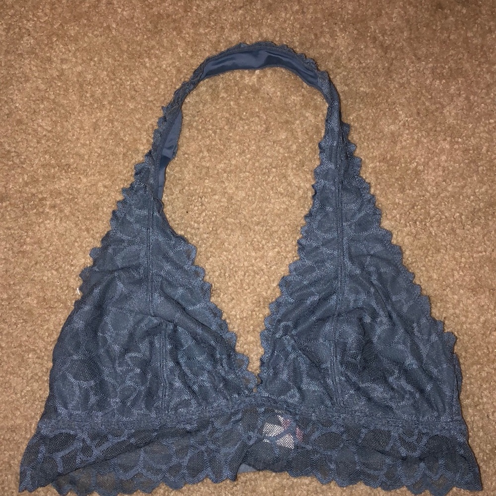 VS Pink Lace Halter Bralette